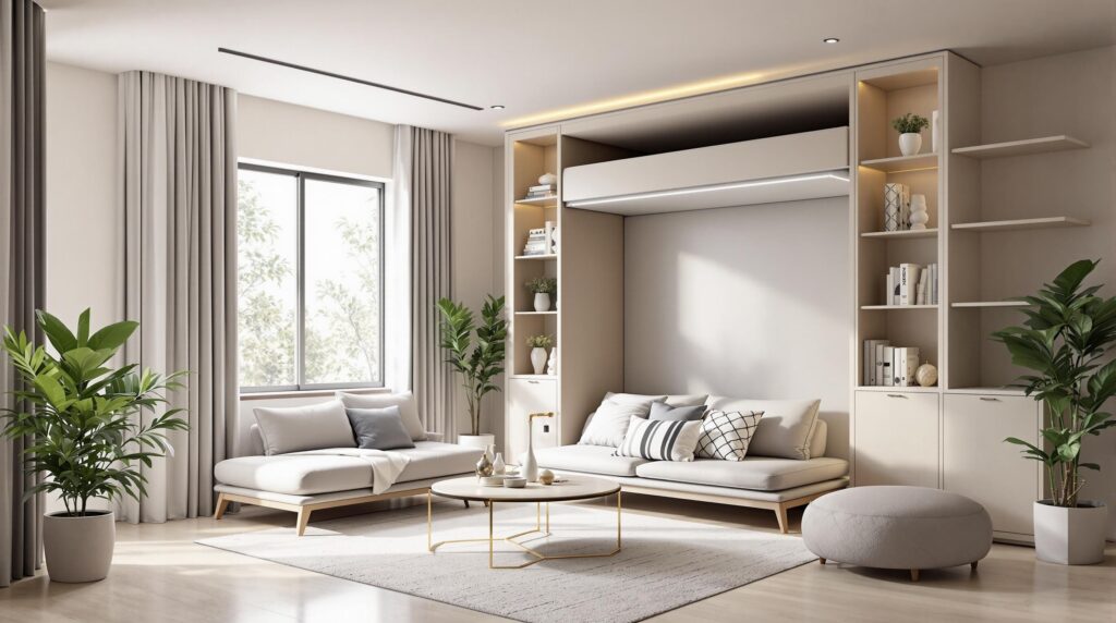 lit escamotable plafond