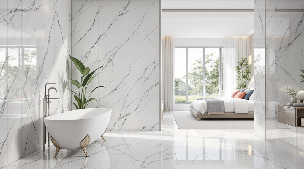 chambre salle de bain ouverte