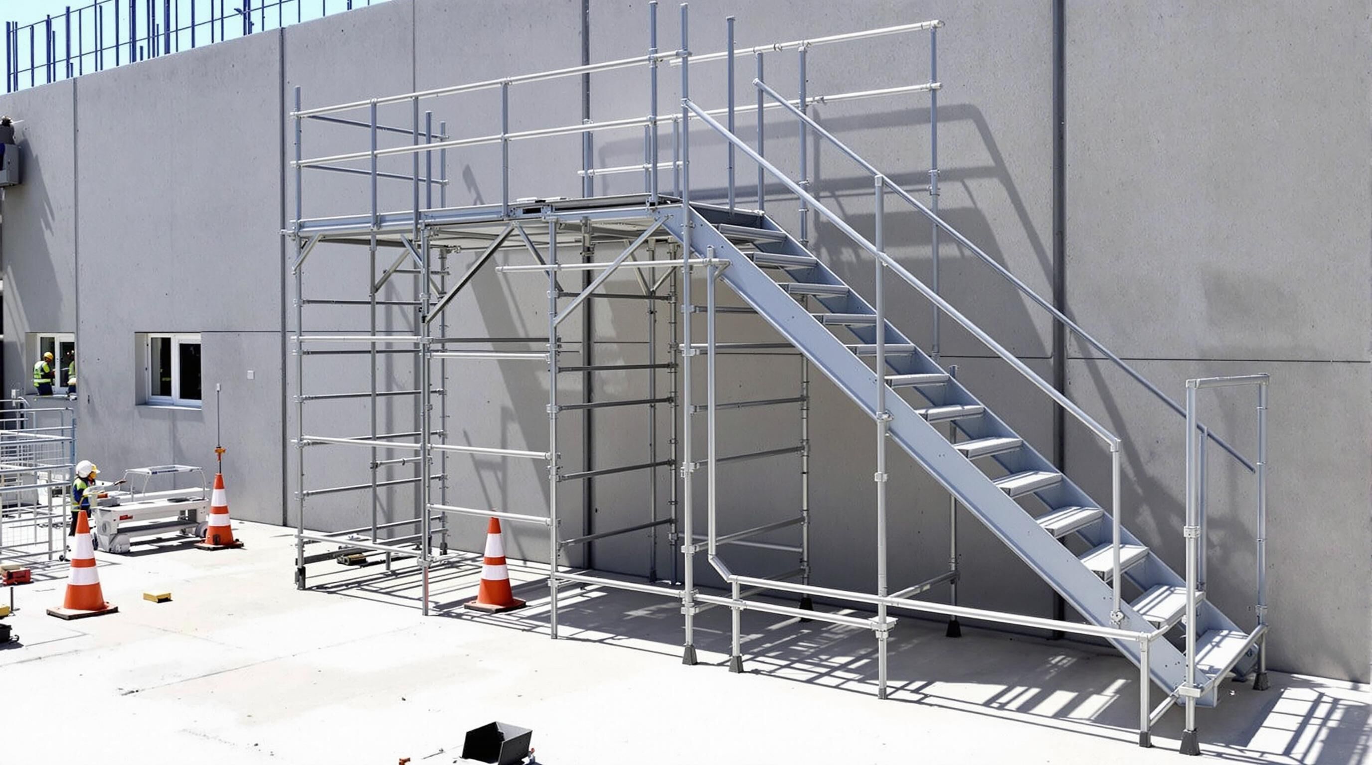 echafaudage escalier