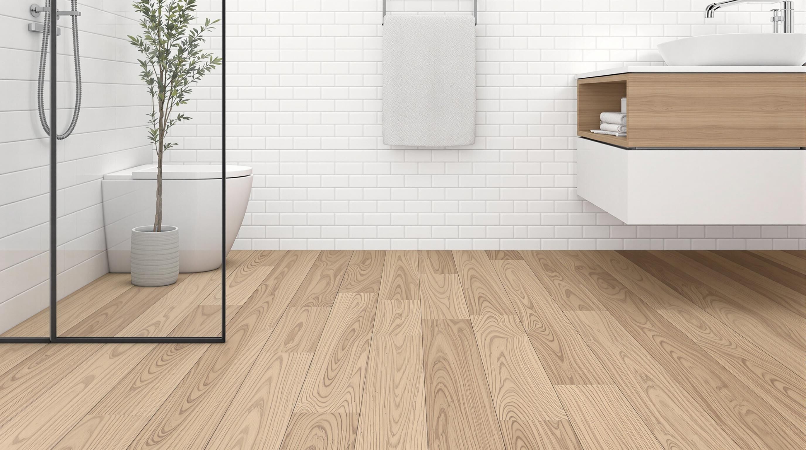 parquet salle de bain pvc