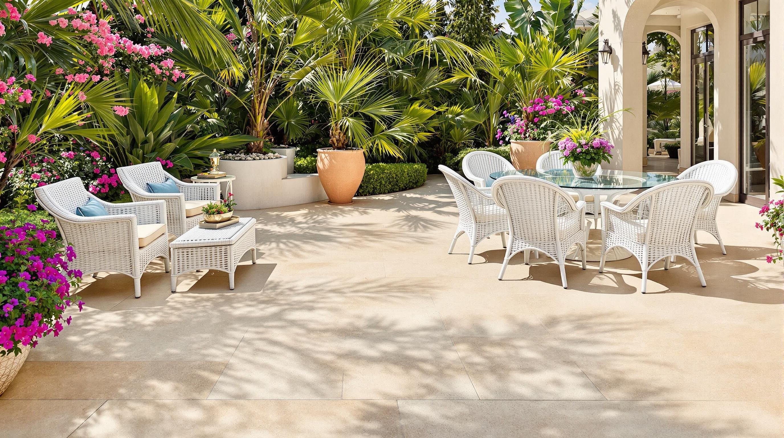 travertin pour terrasse